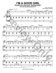 I'm a Good Girl piano sheet music cover